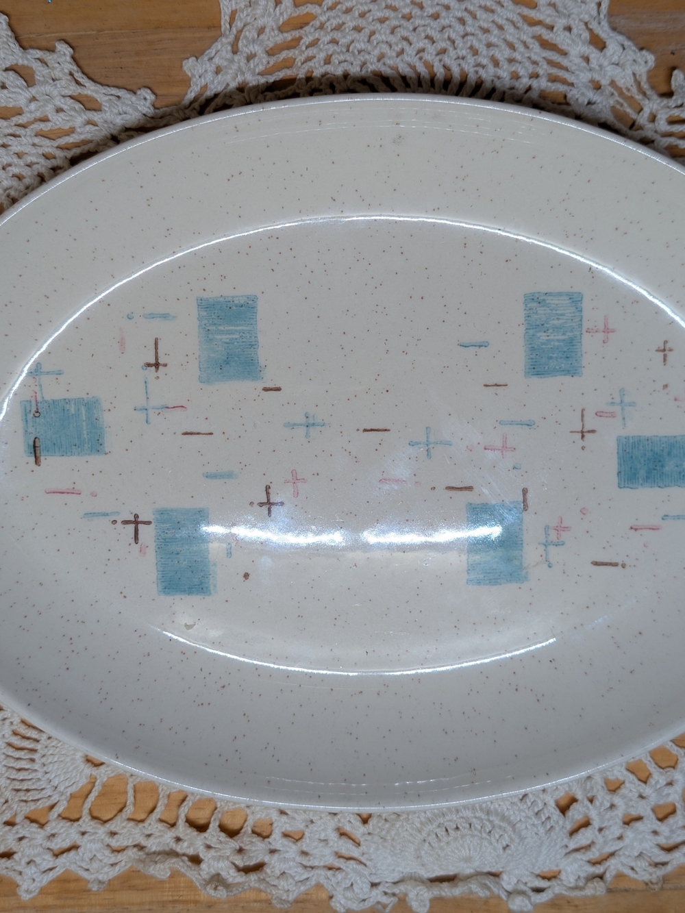 The Vernons "Heavenly Days" oval 11 inch platter